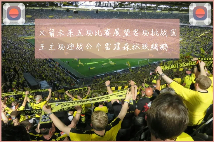火箭未来五场比赛展望客场挑战国王主场迎战公牛雷霆森林狼鹈鹕